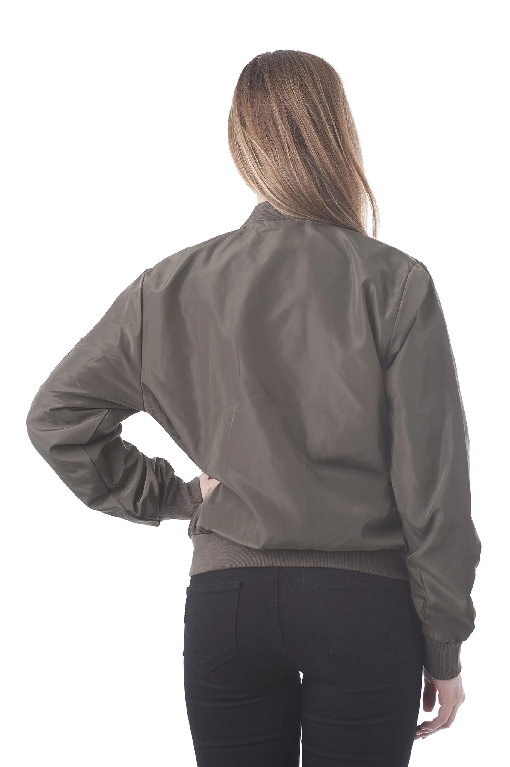 Khanomak Long Sleeve Light Weight Bomber Jacket